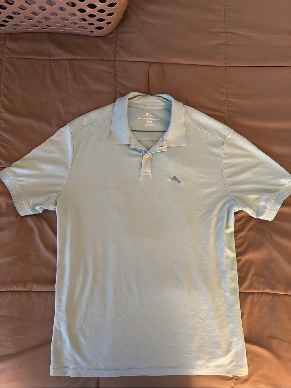 Tommy Bahama Light Blue Men's Polo - Medium